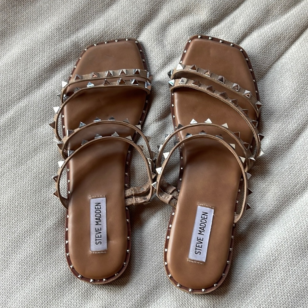 Steve Madden Skylar Sandal Tan Size 10